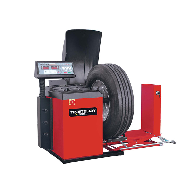 The tire balancing machine solves the problem of automobile wheel imbalance.